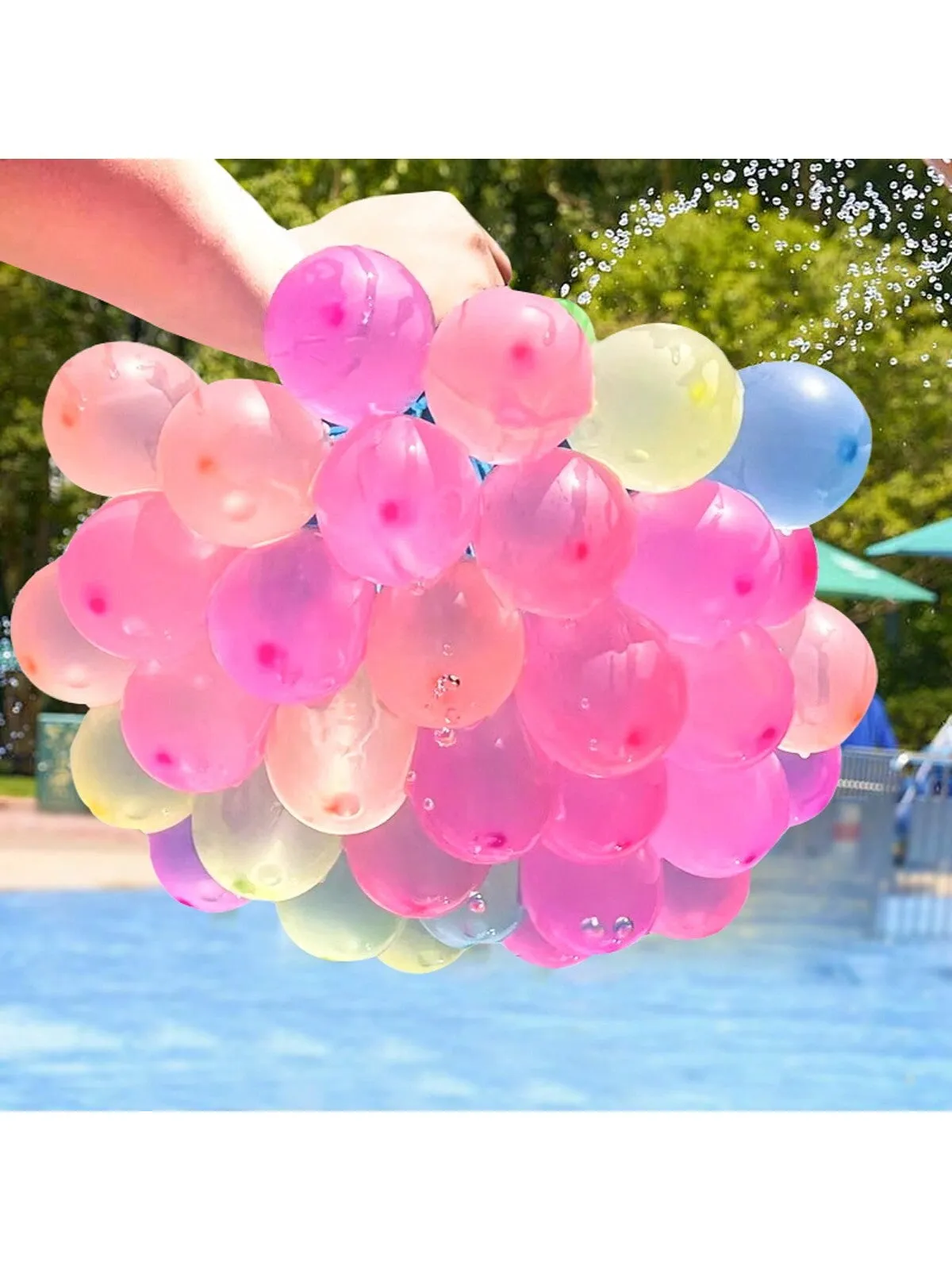 111pcs Water Balloons, Quick Fill Balloon Summer Outdoor Water Game Toys For Parent-Child, Water Fight (Aluminum Pack)