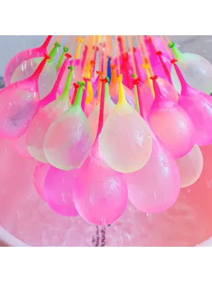 111pcs Water Balloons, Quick Fill Balloon Summer Outdoor Water Game Toys For Parent-Child, Water Fight (Aluminum Pack)