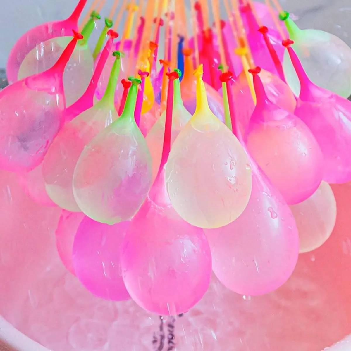 111pcs Water Balloons, Quick Fill Balloon Summer Outdoor Water Game Toys For Parent-Child, Water Fight (Aluminum Pack)