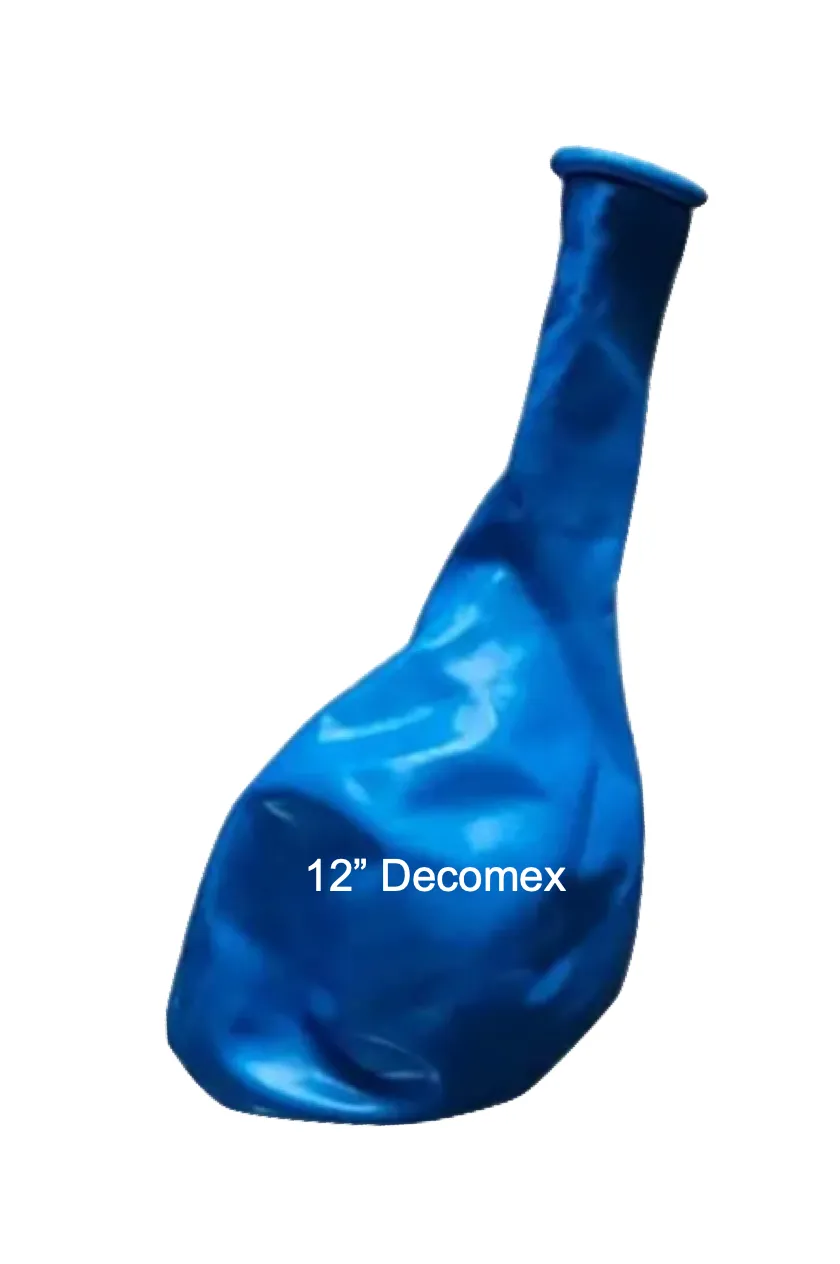 12" Decomex Latex Balloon Solid Color Blue