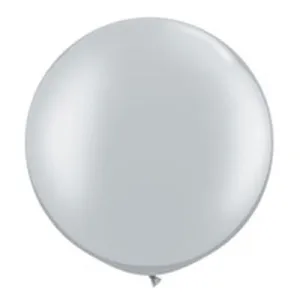 30" Round Balloon, Silver