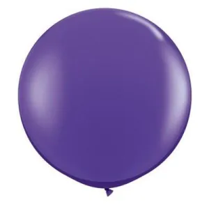 36" Round Balloon, Dark Quartz Purple