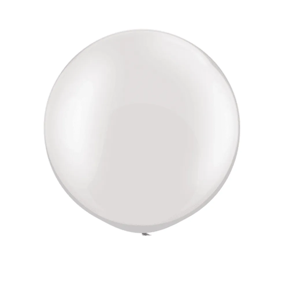 36" Round Balloon, White