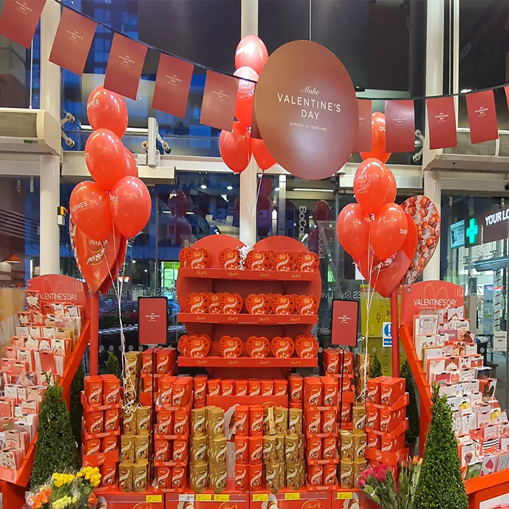 50 x balloons printed and helium filled