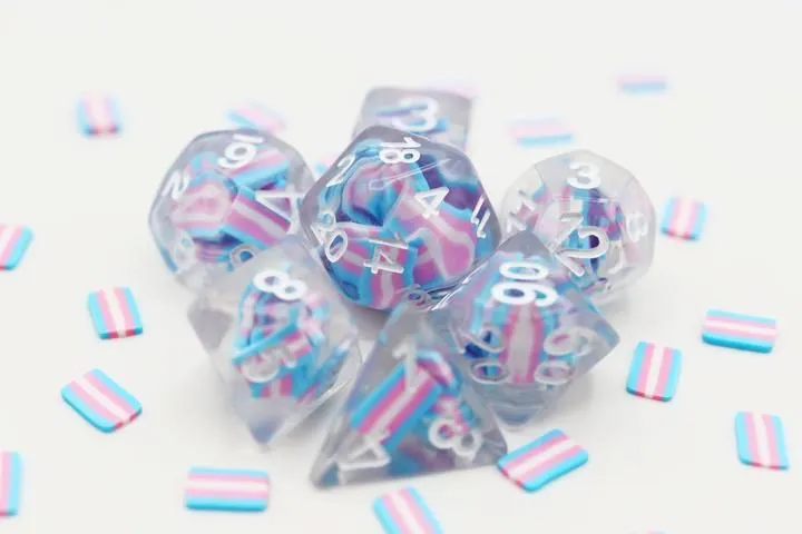 7ct Pride Transgender Dice