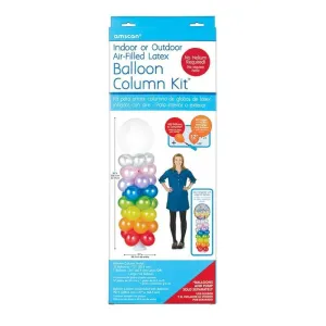 90in x 27in Assembled Air-Filled Latex Balloon Column Kit