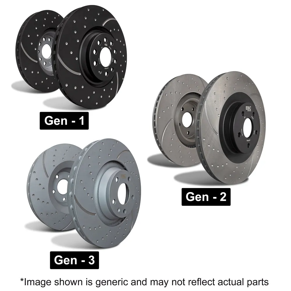 Abarth 124 Spider EBC Front Brake Discs for Brembo Calliper