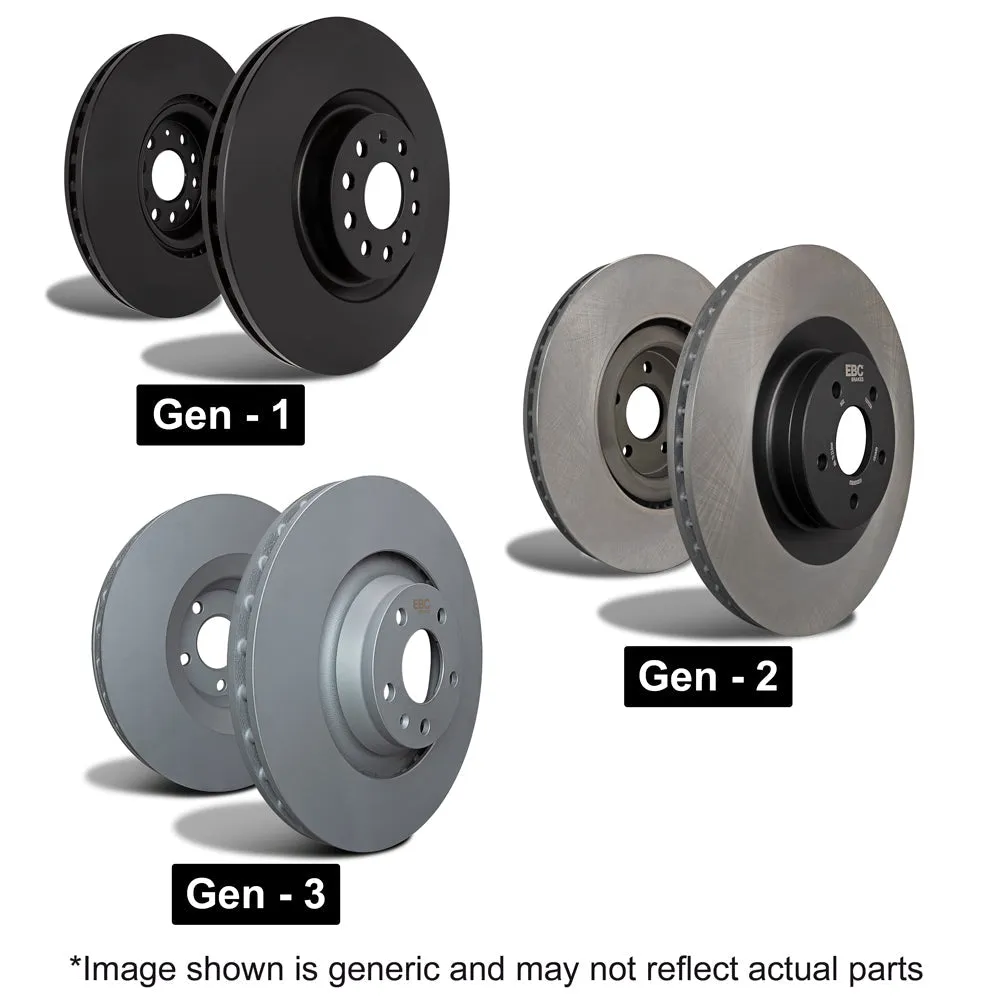 Abarth 124 Spider EBC Front Brake Discs for Brembo Calliper
