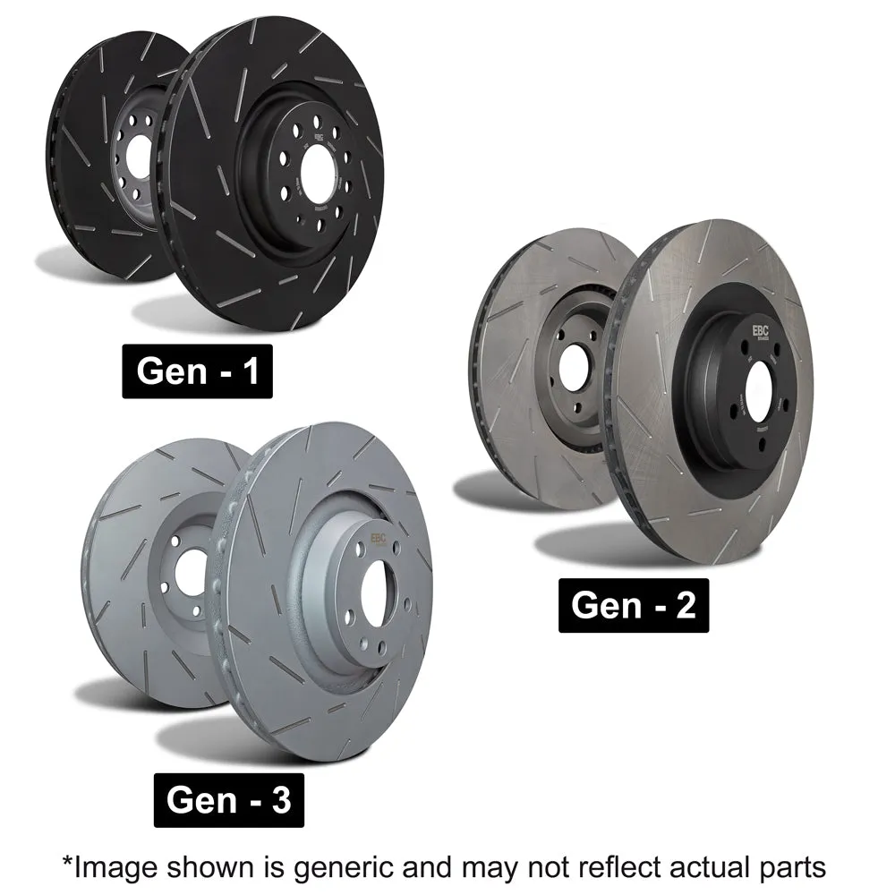 Abarth 500 / 595 / 695 EBC Brake Pads and Discs Kit for Bosch Calliper