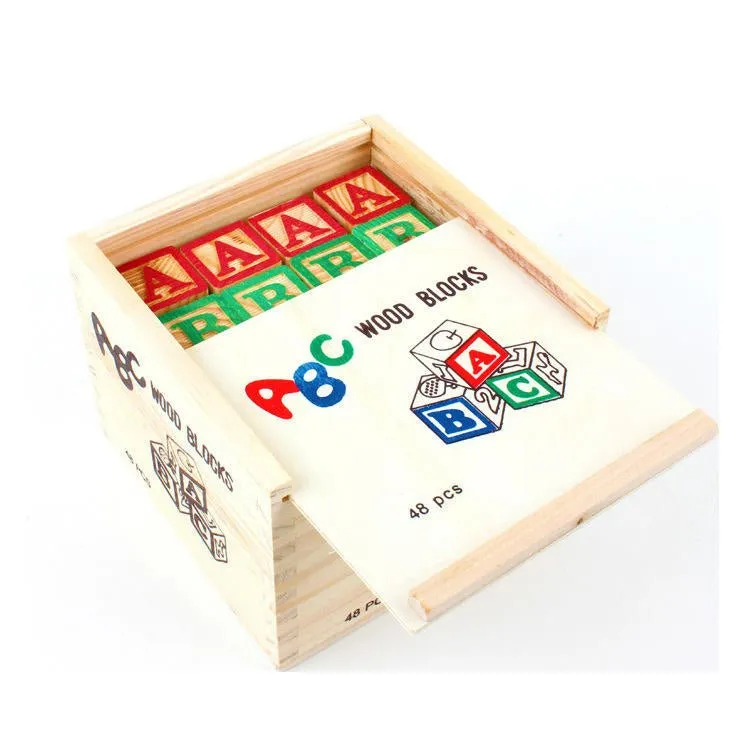 Alphabet Wooden Educational Blocks | 27 Pcs