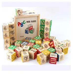 Alphabet Wooden Educational Blocks | 27 Pcs