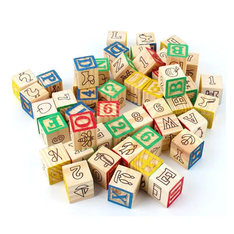 Alphabet Wooden Educational Blocks | 27 Pcs