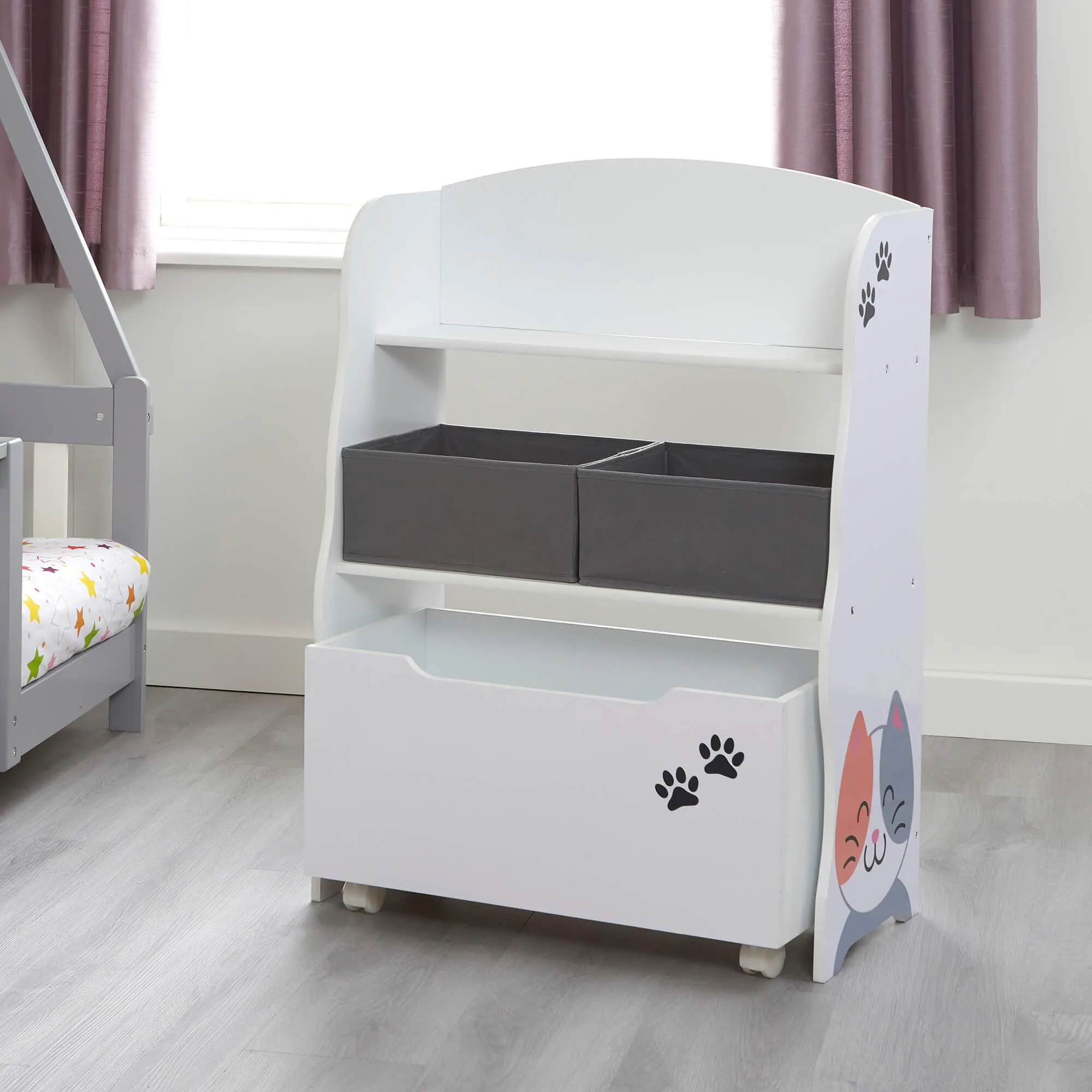 Cat & Dog Storage Unit with Rollout Toy Box