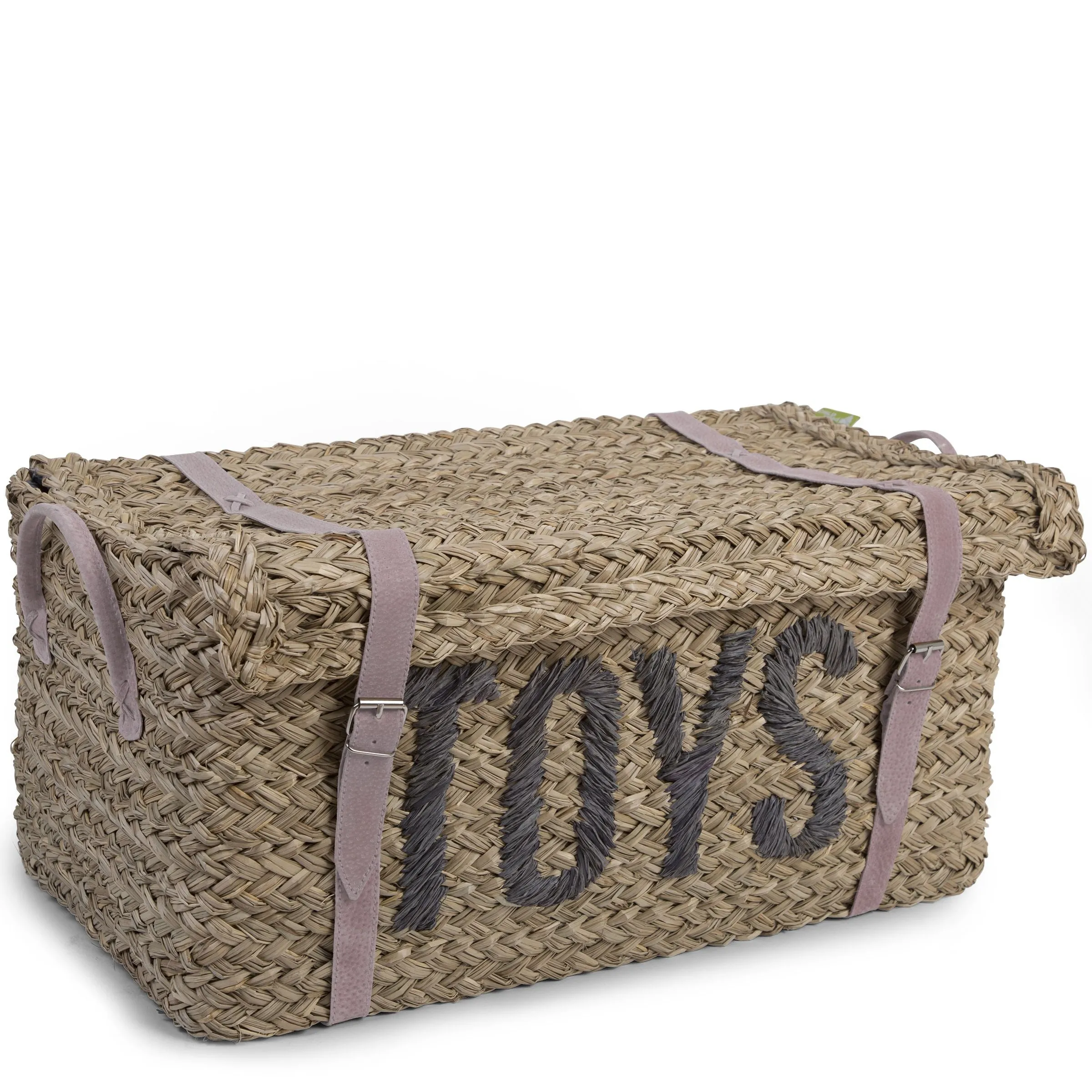 Childhome Set of Two Rattan Storage Baskets    Straps