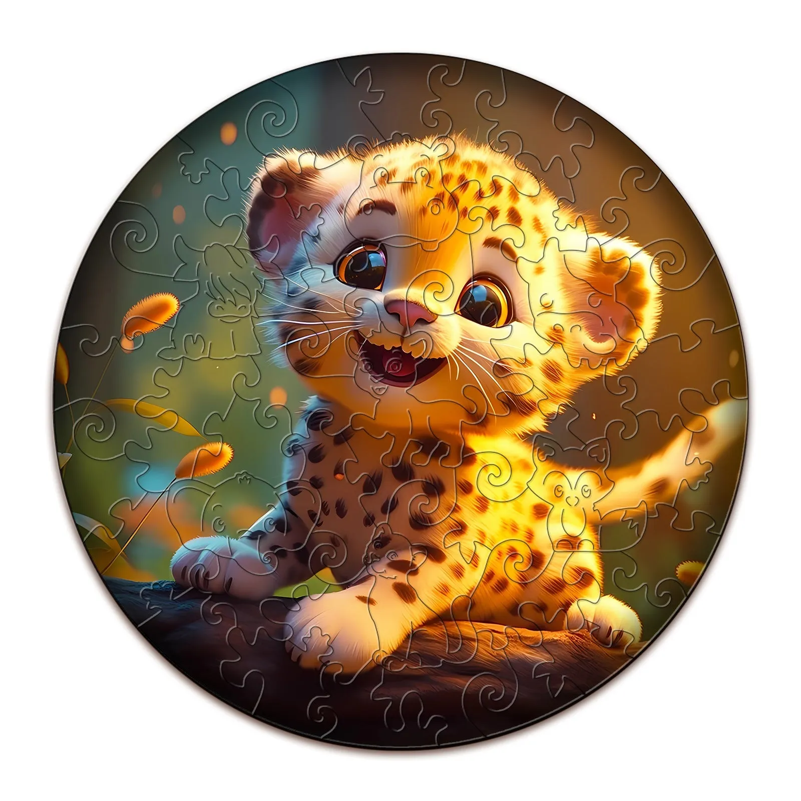 Children's Wooden Puzzle-Leopard