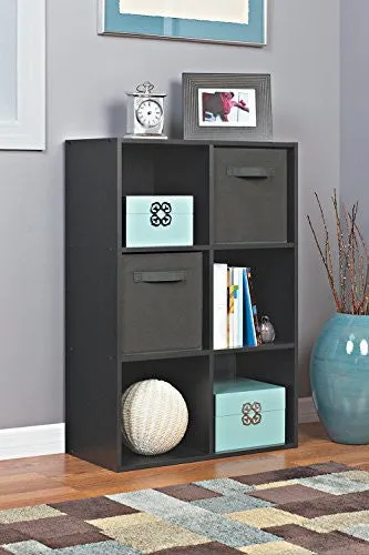 CLOSETMAID 1574 CUBEICALS 6 CUBE ORGANIZER, BLACK
