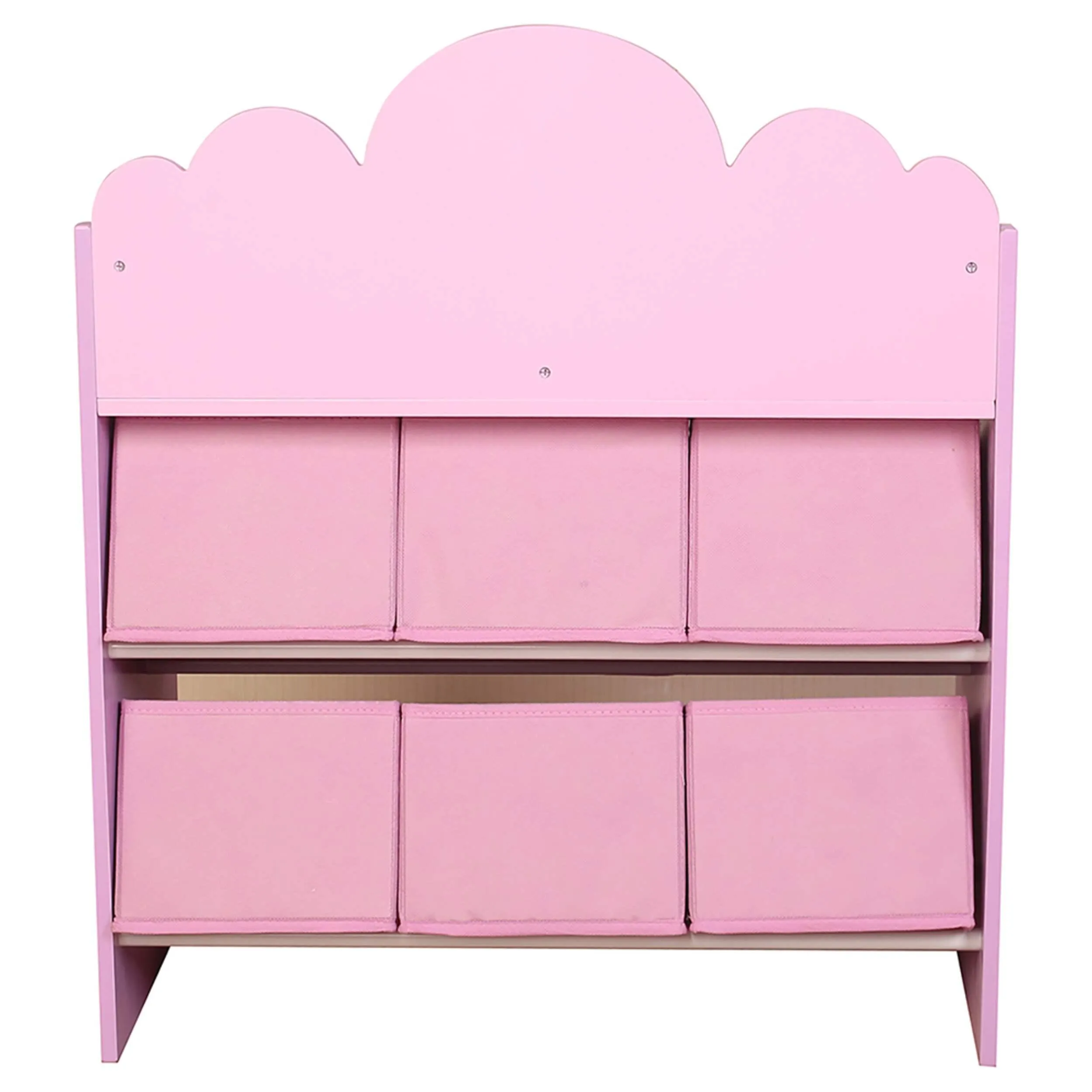 Danawares Unicorn Toy Organizer/Bookshelf with 6-Bins