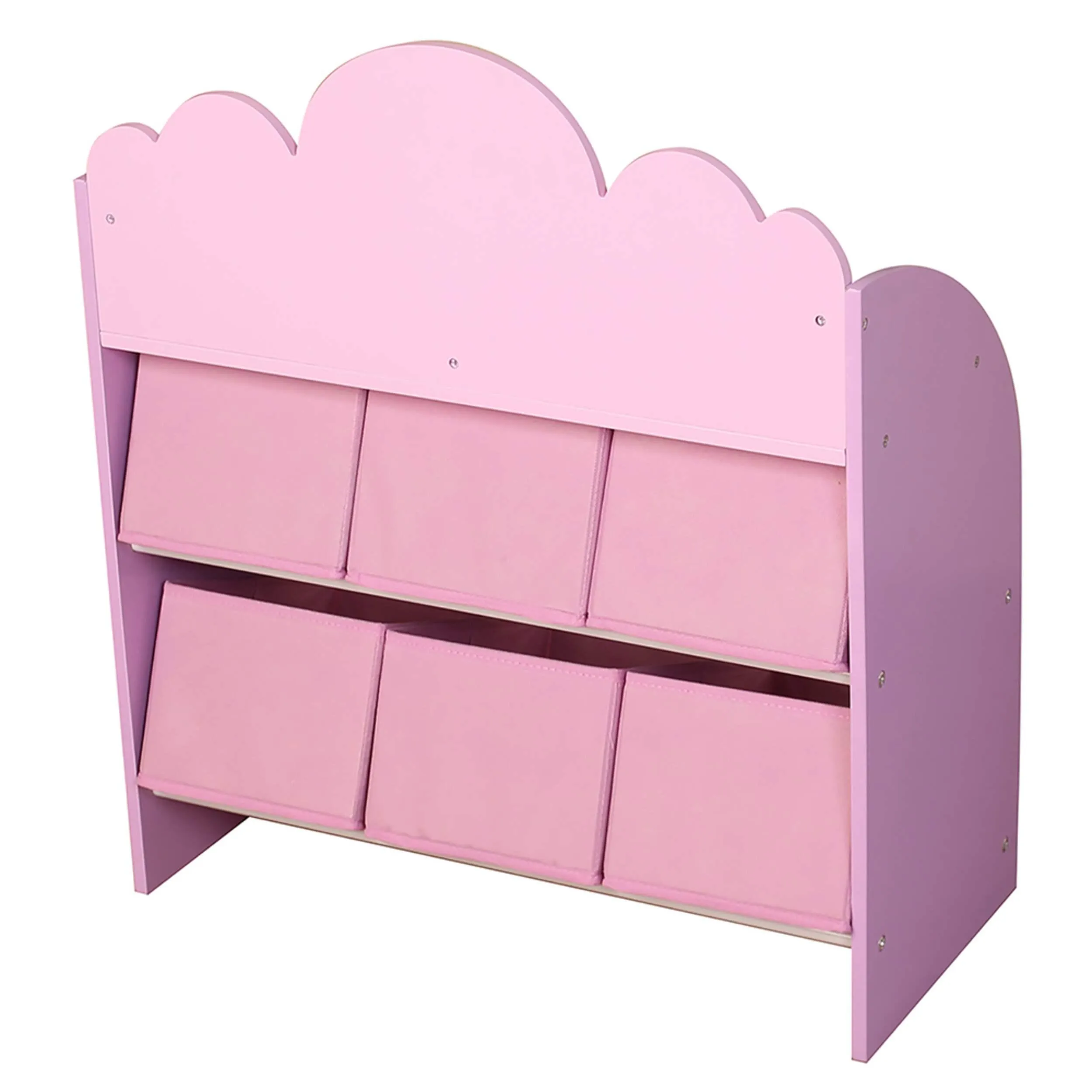 Danawares Unicorn Toy Organizer/Bookshelf with 6-Bins