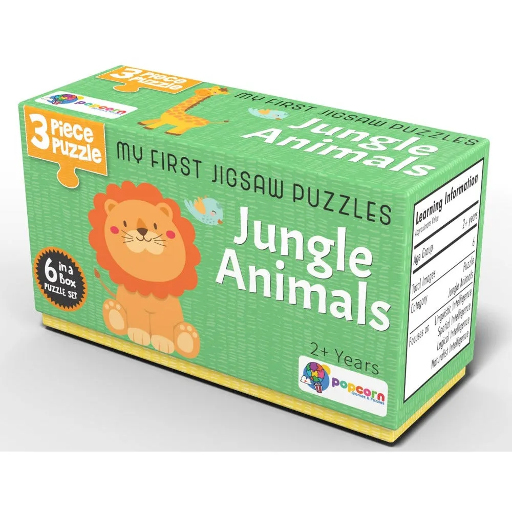 Games & Puzzles Jungle Animals - (6 Puzzle   20 Flash Cards)