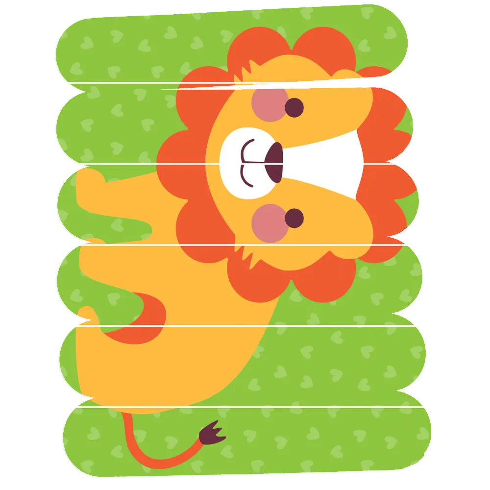 Games and Puzzles - Cute Animals Stick Puzzle