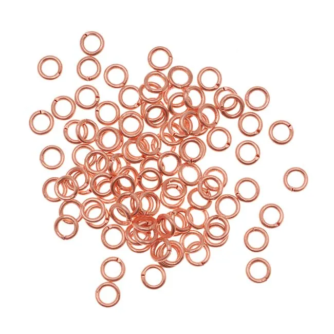 Genuine Copper Open Jump Rings 4mm 20 Gauge (100 Pieces)