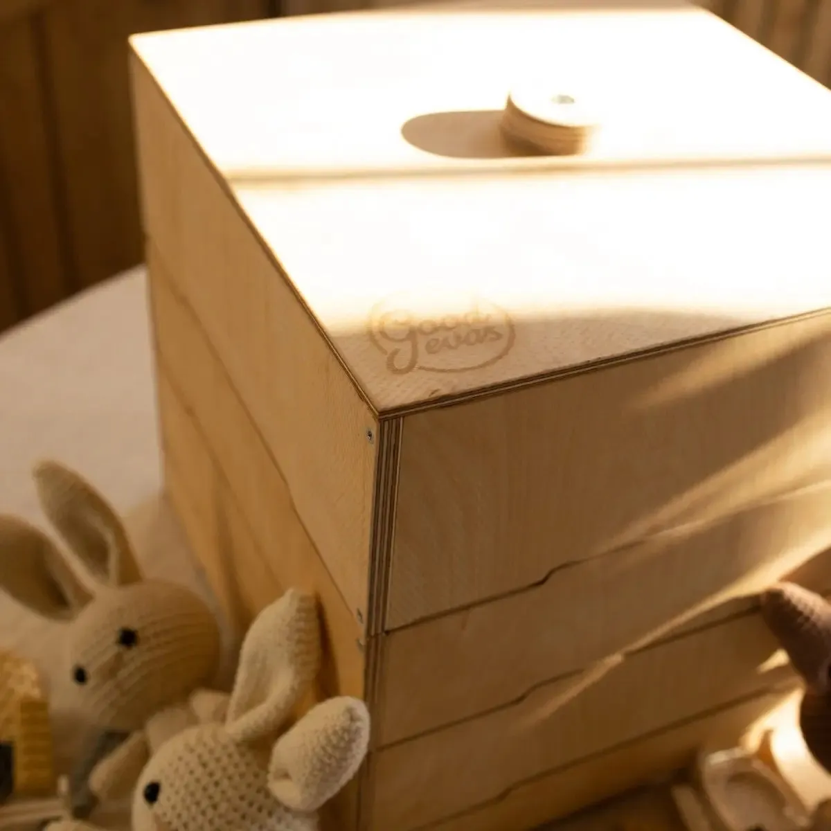 Goodevas Spielzeugaufbewahrung aus Holz