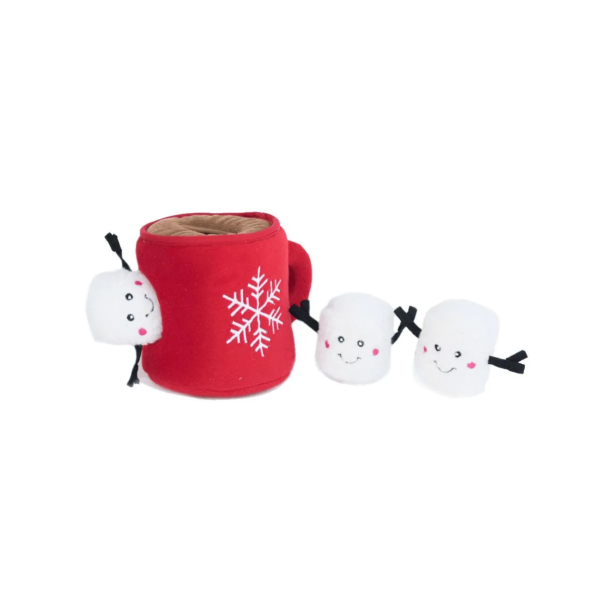 Hot Cocoa Holiday Burrow Dog Toy