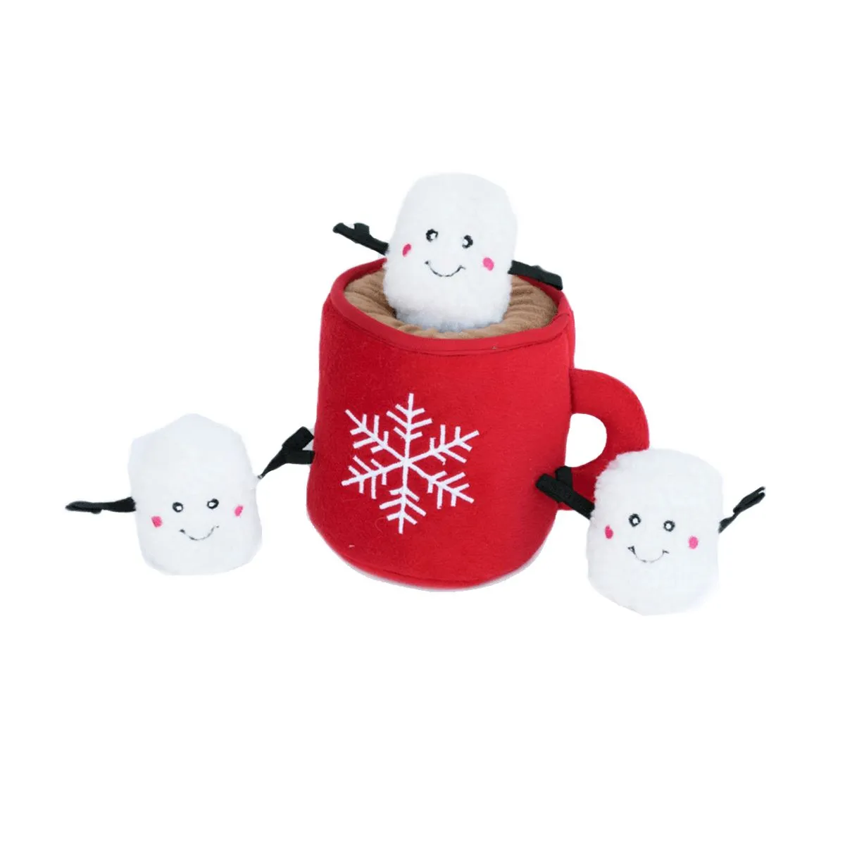 Hot Cocoa Holiday Burrow Dog Toy