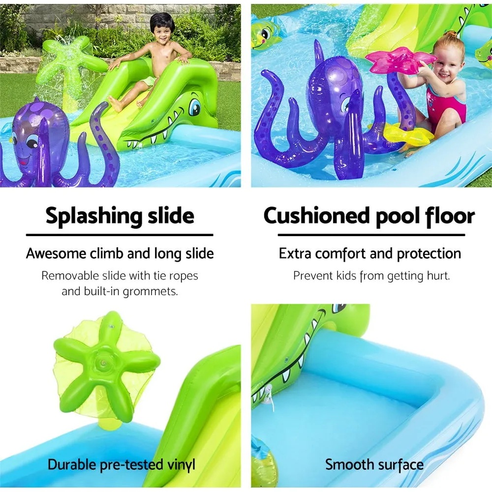 Inflatable Kids Pool with Slide, Water Sprayer, and Toys – Bestway