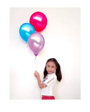 Inflated Balloons Assorted Solid Color - Round Latex 11 Inch