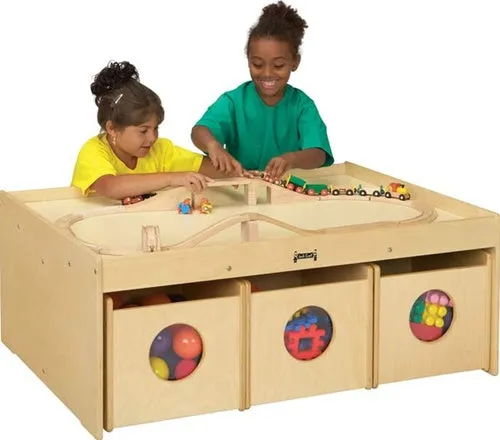 KIDS ACTIVITY PLAY TABLE with 6 Bins G