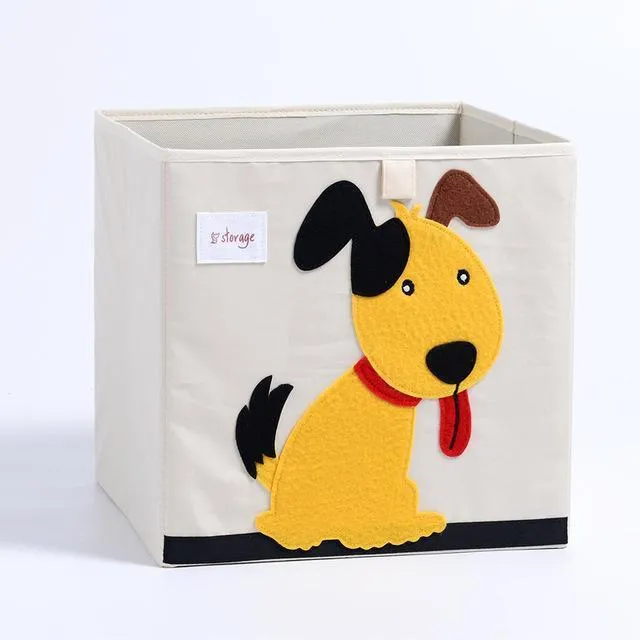 Kid's Animal Storage Cubes Large with Lids Heavyweight Foldable *