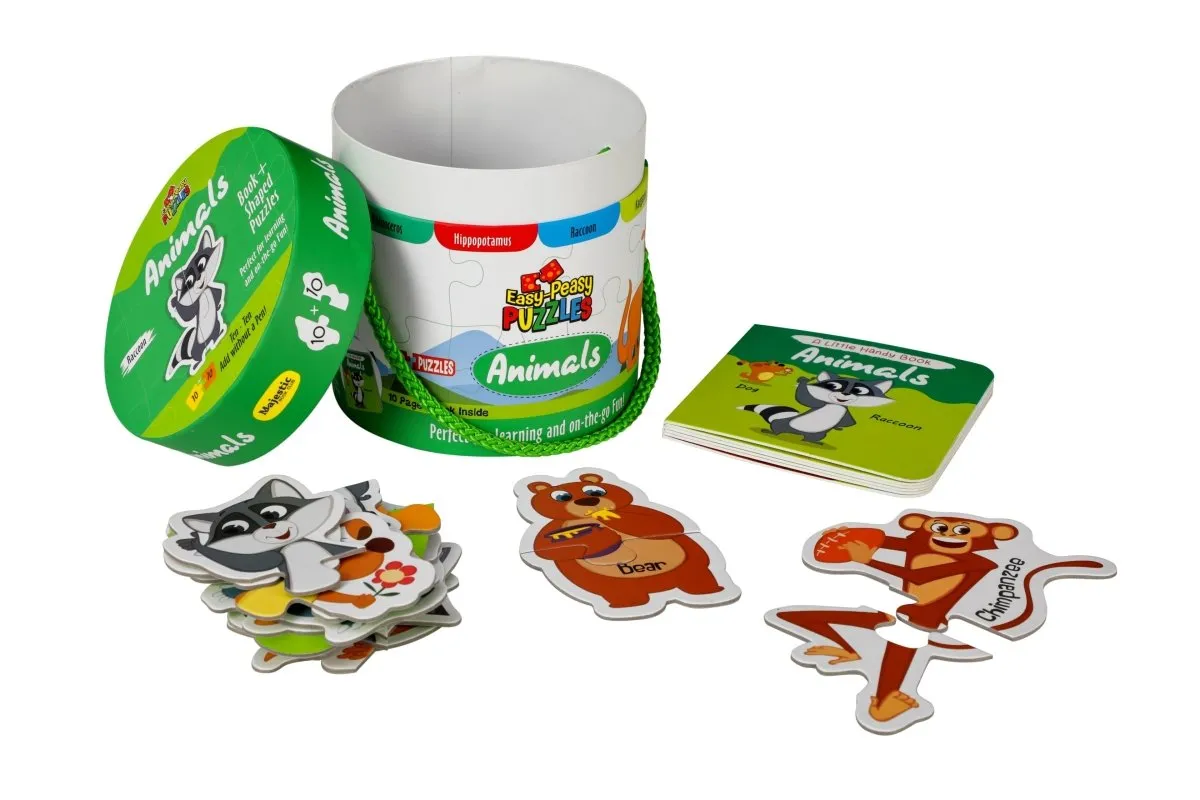 Majestic Book Club ANIMALS-EASY PEASY PUZZLE