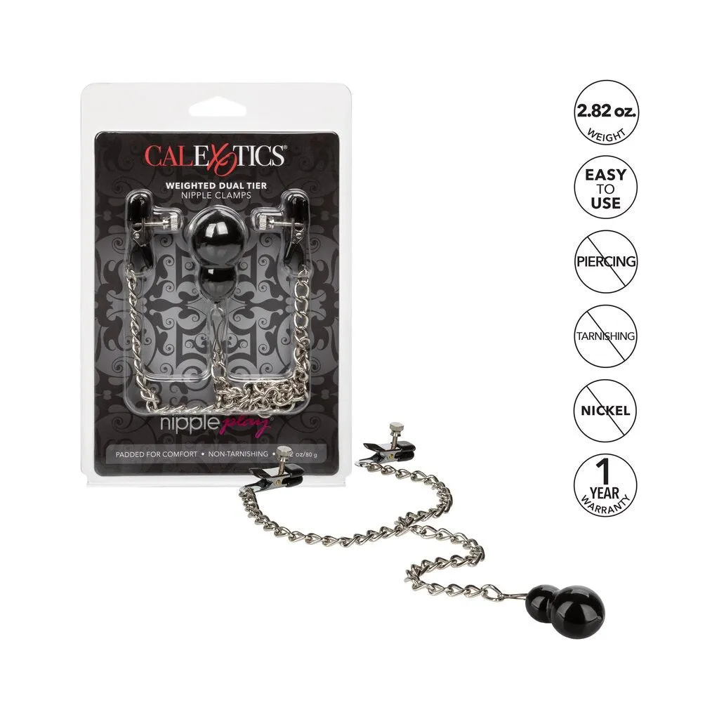 Nipple Play Weighted Dual Tier Nipple Clamps