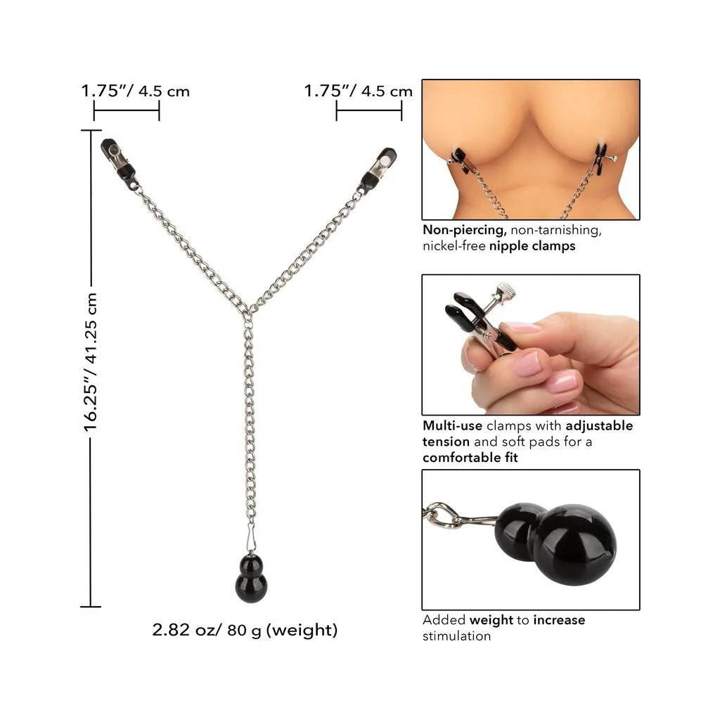 Nipple Play Weighted Dual Tier Nipple Clamps