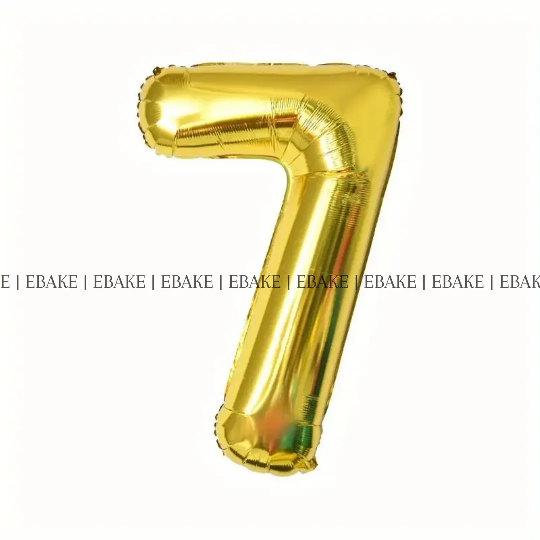 Number Foil Balloons Gold 16 Inch Single Piece
