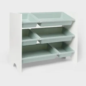 Open Box - Kids' 6 Bin Storage White - Pillowfort