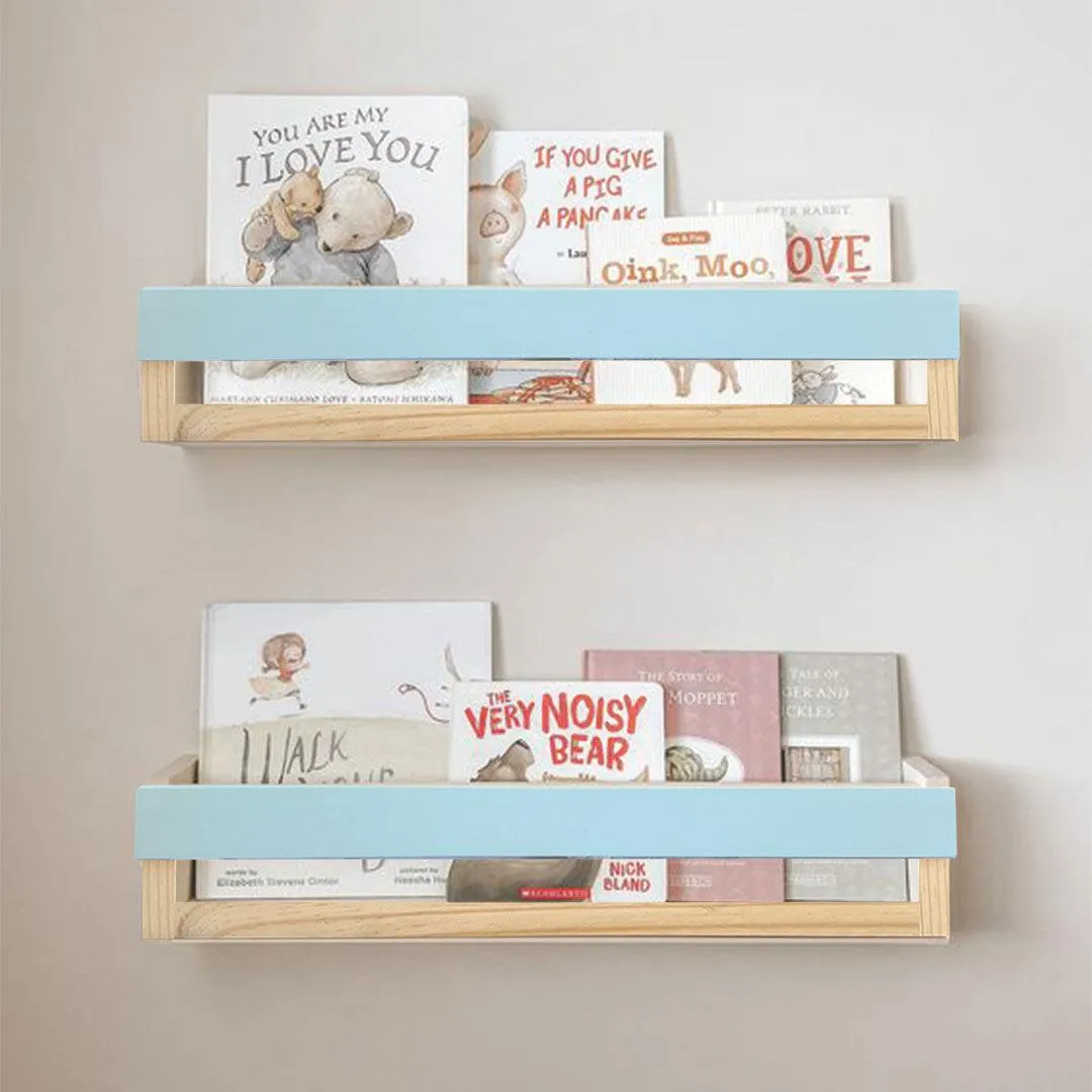 Pine Wall Shelf - Baby Blue