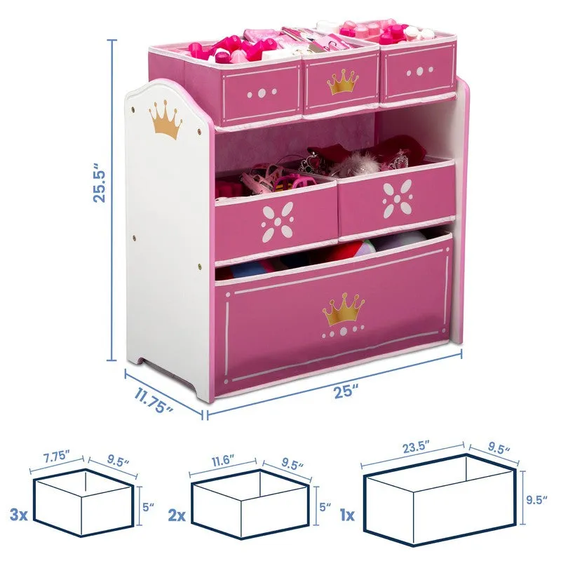 Princess Crown Multi Bin Toy Organizer | COD Not Available