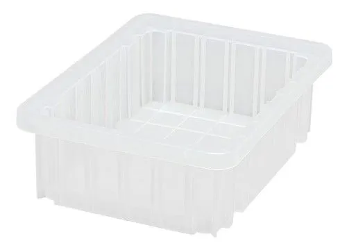 Quantum DG91035CL Clear-View Dividable Grid Containers, 8.25" x 10.88" x 3.5"