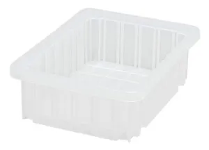 Quantum DG91035CL Clear-View Dividable Grid Containers, 8.25" x 10.88" x 3.5"