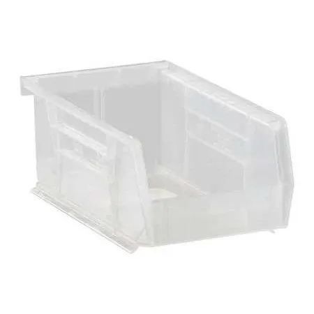 Quantum QUS220CL Ultra Clear-View Stack & Hang Bins, 4.13" x 7.38" x 3"