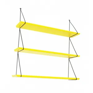 Rose in April Babou 3 Wall Shelf - Lemon Yellow