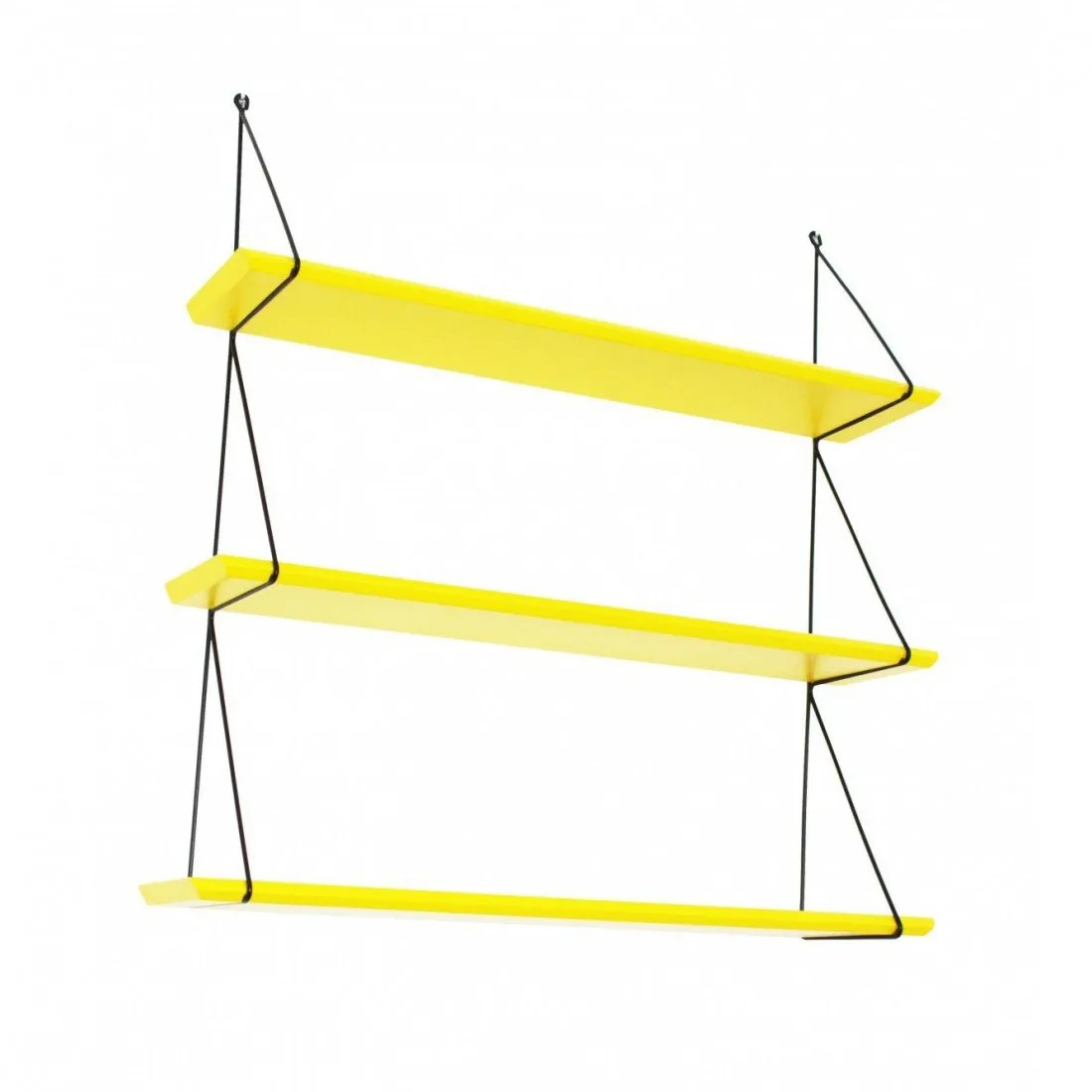Rose in April Babou 3 Wall Shelf - Lemon Yellow
