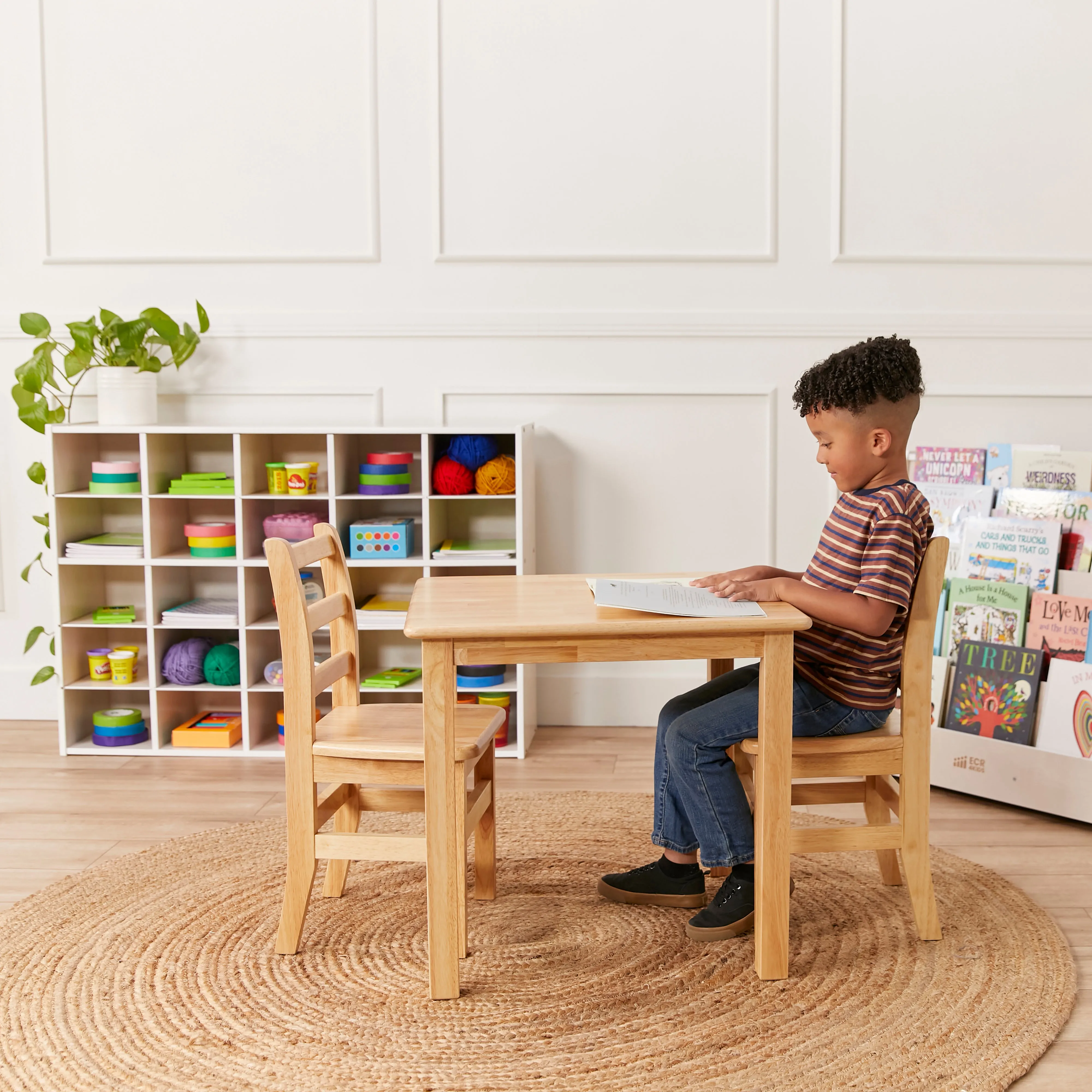 Streamline 25 Cubby Tray Storage Cabinet, 5x5, Classroom Furniture