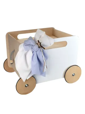 Wooden baptismal box - WOODEN ROLLING BOX