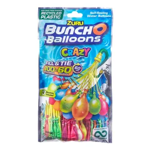ZURU Bunch O Balloons Rapid Fill Crazy Colours 3 Bunches Pack